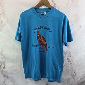 Vintage T Shirt Mens Large Washington Turkey Hunting Nature Single Stitch 50 50